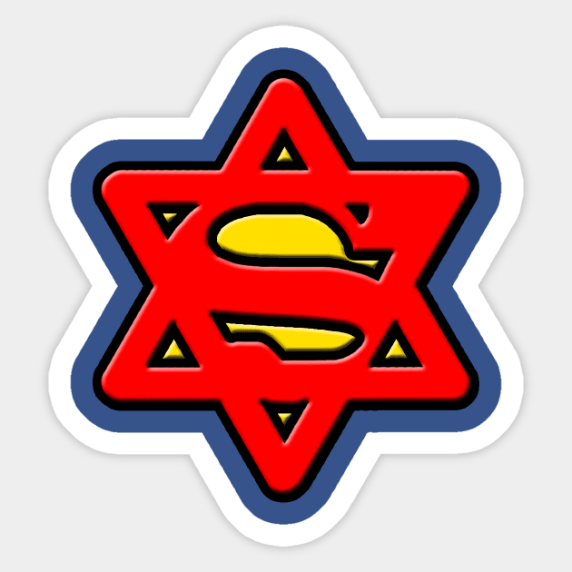 Super Jew Sticker by nickbuccelli